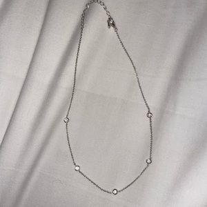 Silver “Diamond” Chain Necklace